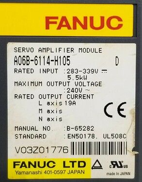 FANUC A06B-6114-H105 | In Stock Ships Overnight FANUC A06B-6114-H105 | In Stock Ships Overnight
